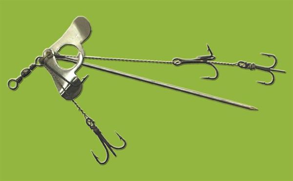 thumbnail image 2 of Allcock Deadbait Spinning Mounts With 3 Treble Hooks - For Pike Fishing, 3 Sizes Available, Freshwater 2 of 5